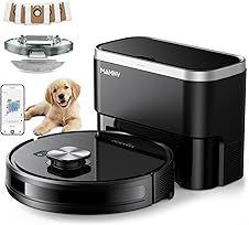 [63% off] MAMNV Robot Vacuum and Mop, 11500 Pa Suction, 3-in-1 Robotic Vacuum with Smart LiDAR Navigation, 70 Day Self-Emptying,160 Min Runtime,App/Alexa/Voice Control, Ideal for Pet Hair, Carpet & Hard Floor