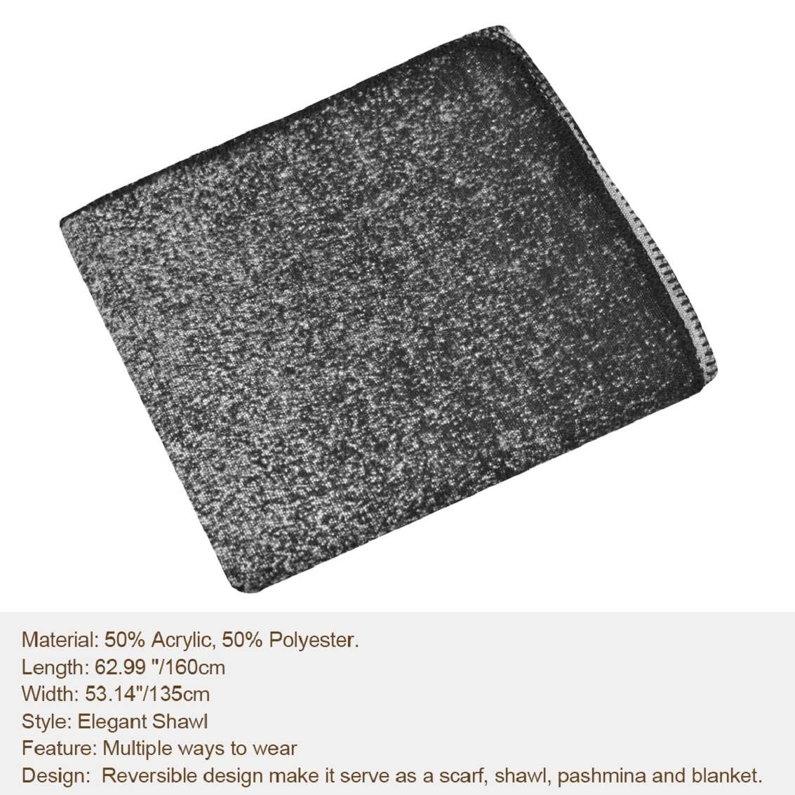 heekpek Poncho Donna Elegante per Inverno Reversibile Donna Sciarpa Oversize Poncho Fatti a Maglia Poncho Multifunzione Mantelle Scialle Vintage Scialle Coprispalle Elegant