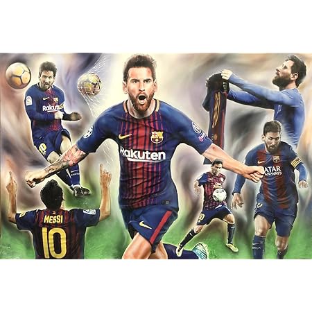 messi holding shirt poster