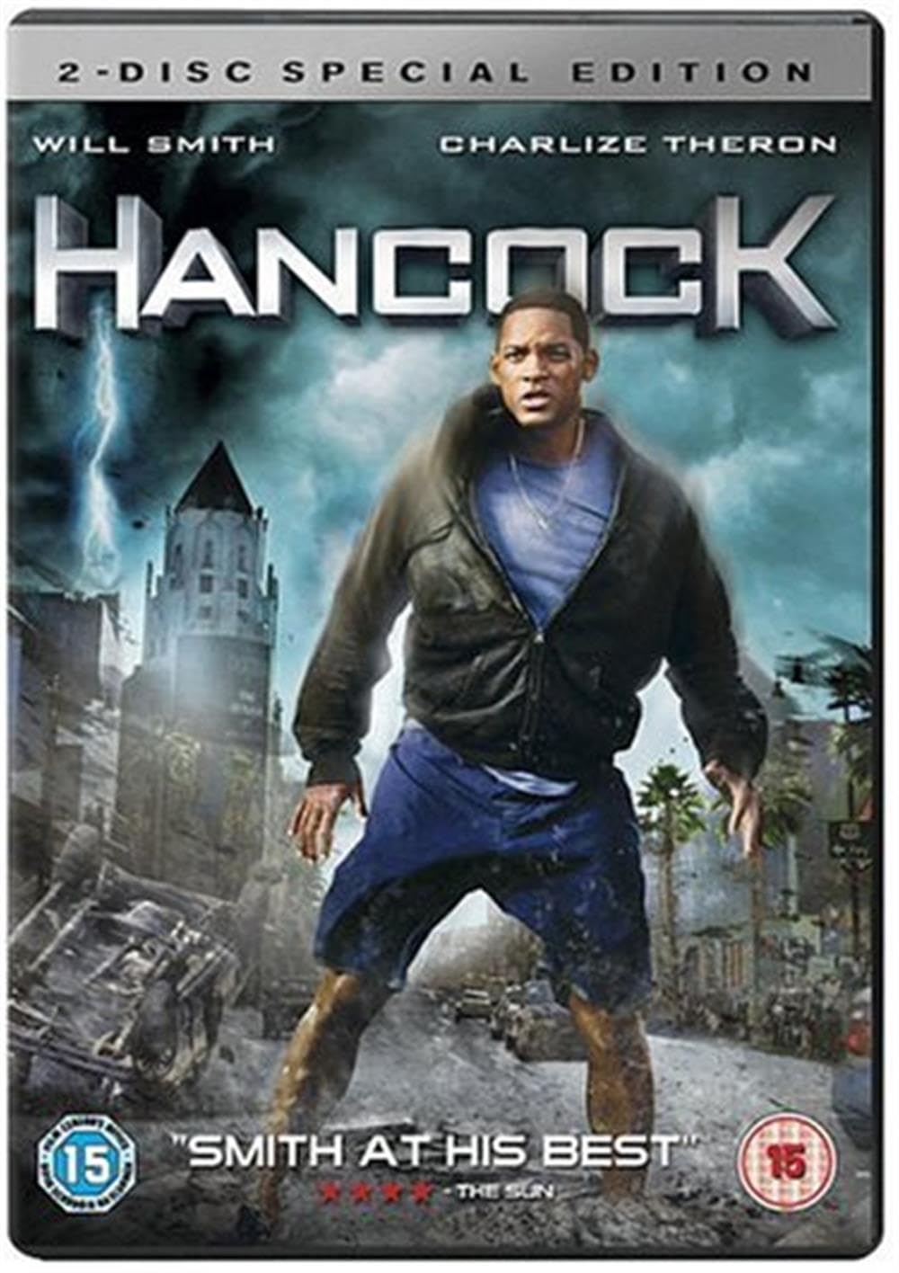 Hancock (DVD, 2008)  2 Disc Special Edition, Discs & Cover, No Case. Will Smith.