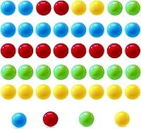 Vista 1 de Juego de 40 bolas de repuesto para canicas compatibles con hipopótamos hambrientos hambrientos (4 colores)