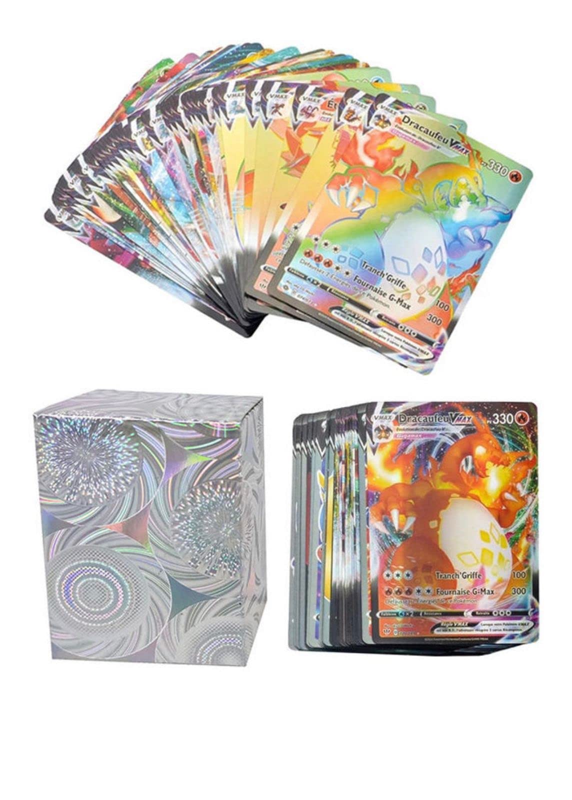 Buy 100 PCS TCG Deck Box Card Assorted Cards Including (40Tag Team GX
