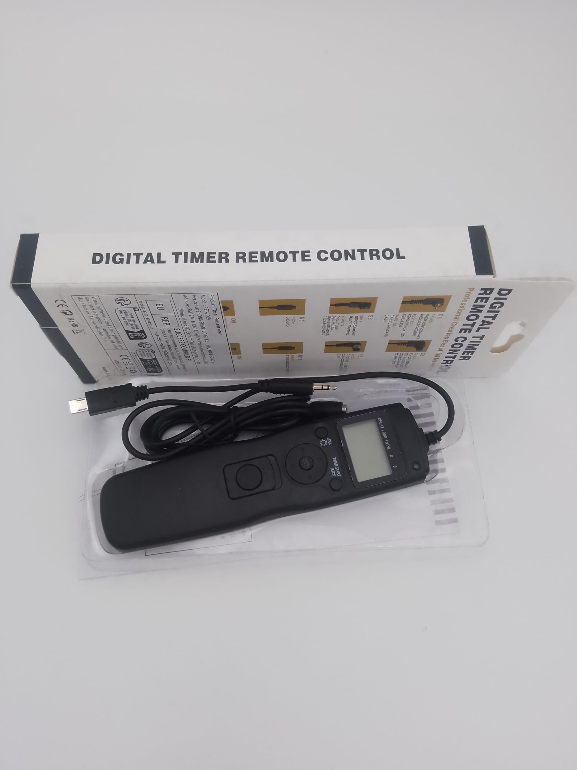 RGBS Déclencheur à distance LCD minuteur et intervalle de temps pour appareil photo reflex numérique Sony A7, A7 II, A7R, A7R, A7S, A3000, A5000, A5100, A6000, A58, NEX-3N, HX50V, HX90V, HX300, HX400V
