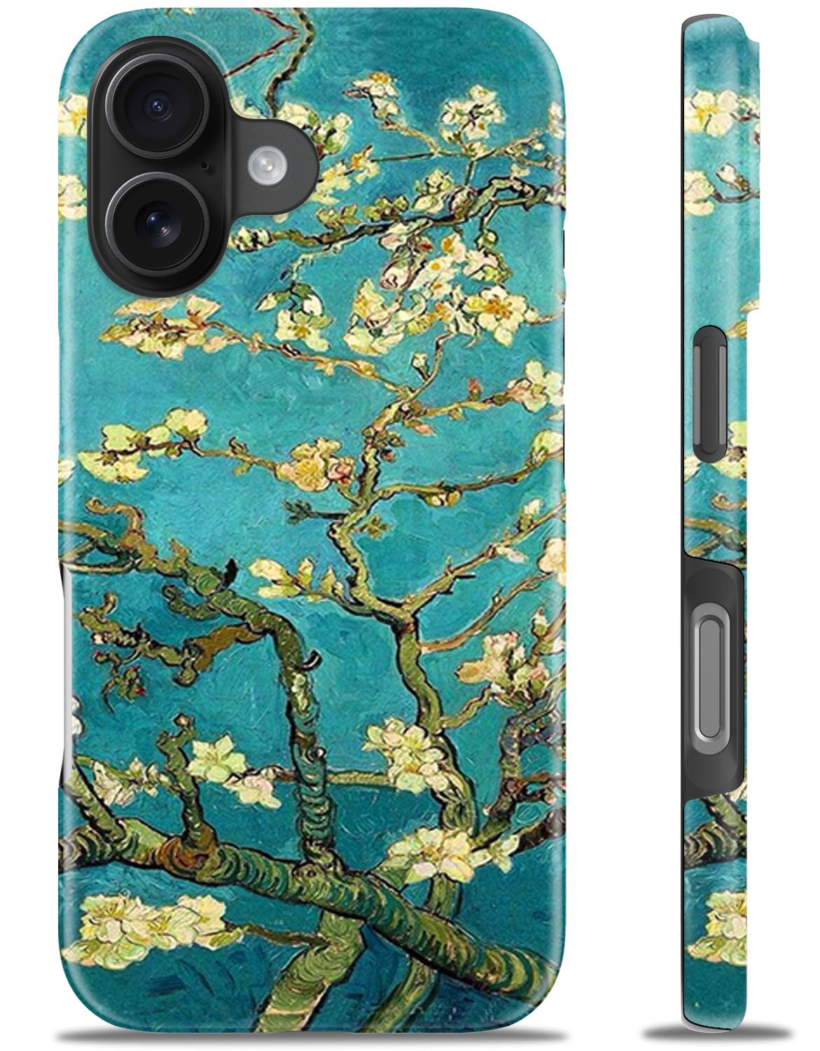 LUXMERRY for iPhone 16 Case Cute - Wireless Charging Compatible - Dual-Layer Hard Shell + Silicone Cover - Protective Phone Case Aesthetic Trendy