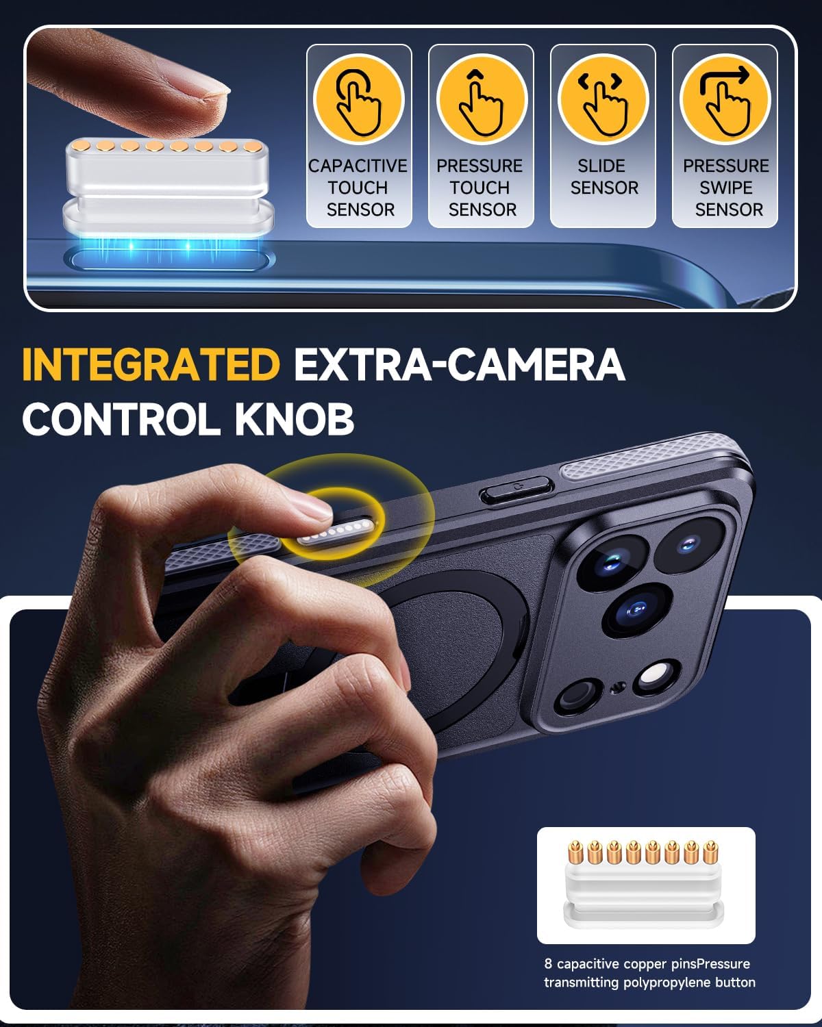 Lanhiem Magnetic for iPhone 17 Pro Max Waterproof Case, Dustproof Case Built-in Screen Protector, [Fit for MagSafe] [Invisible Stand] Shockproof Heavy Duty Underwater Case for 17 Pro Max (Black) - Image 7