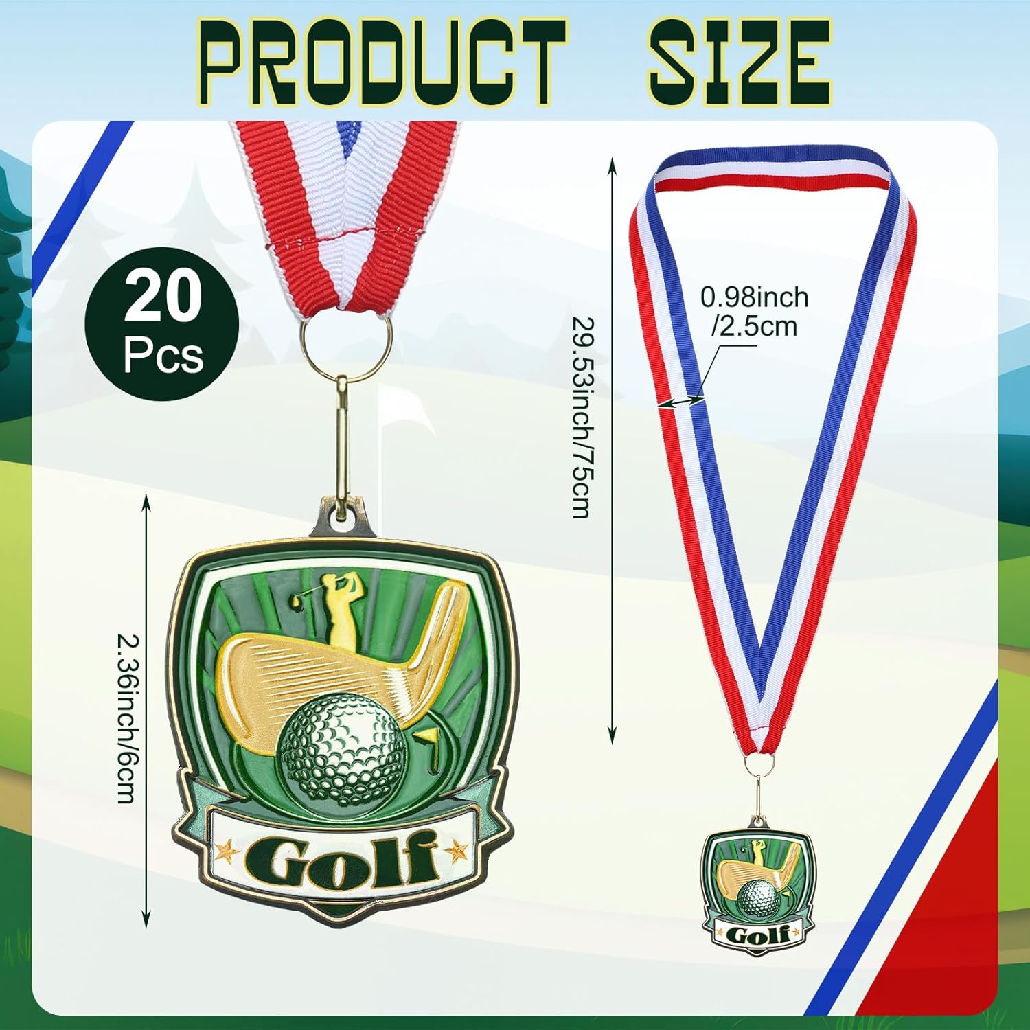 10/20 /30/40 Pcs Award Medals Bulk Sports Medals with Neck Ribbons 2.4 Inch Winner Award Trophy Prize Gift for Sports Themed Party Favors Tournaments Match