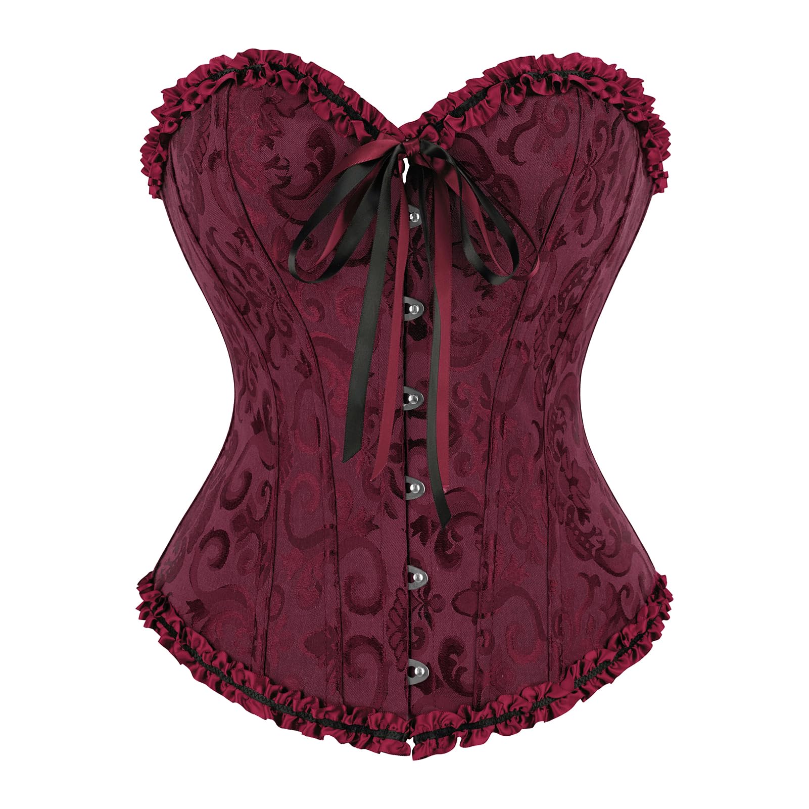 frawirshau Women's Overbust Costume Corset Renaissance Victorian
