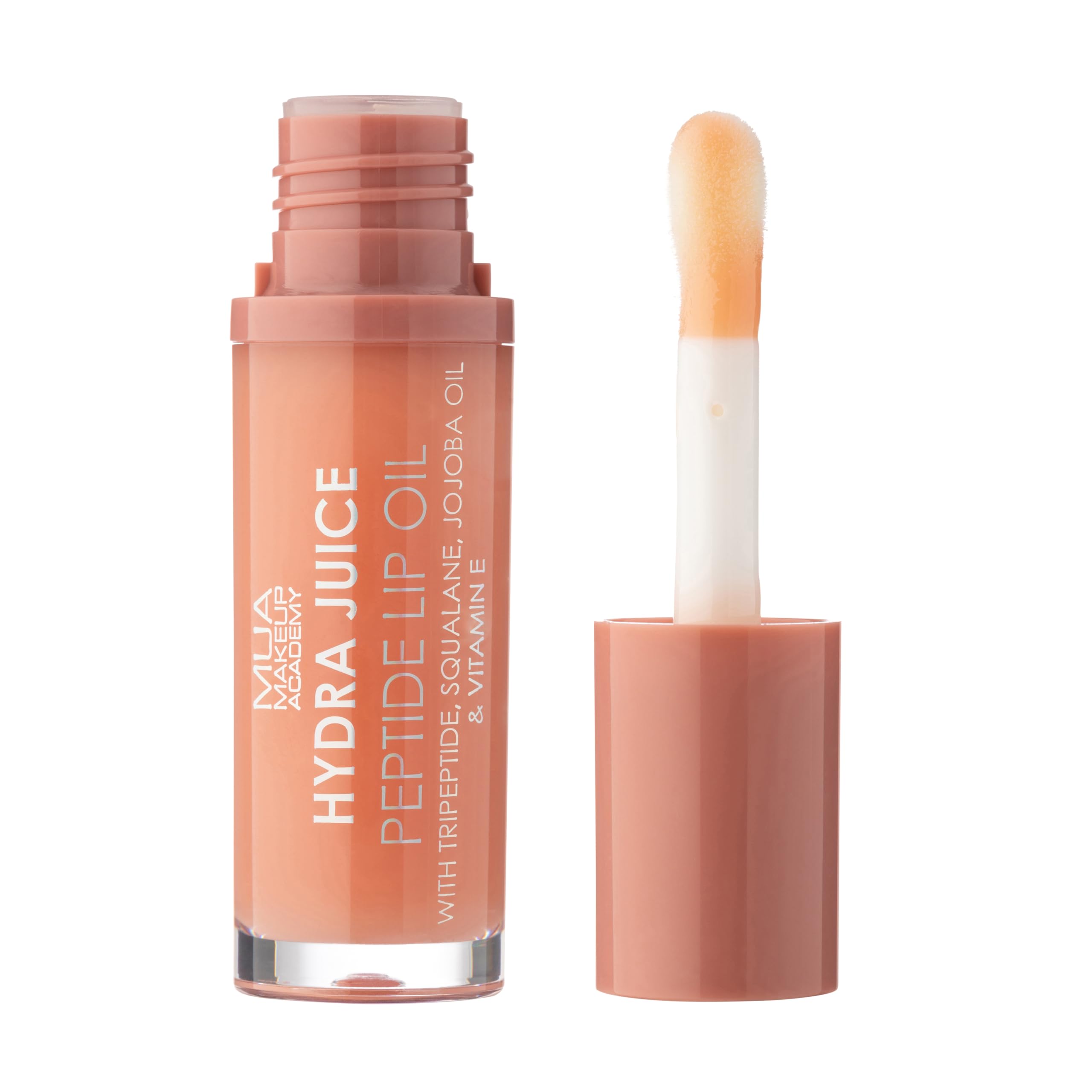 MUA Makeup Academy Hydra Juice Peptide Lip Oil, Caramel Glaze, Vegan & Cruelty Free, 7 ml