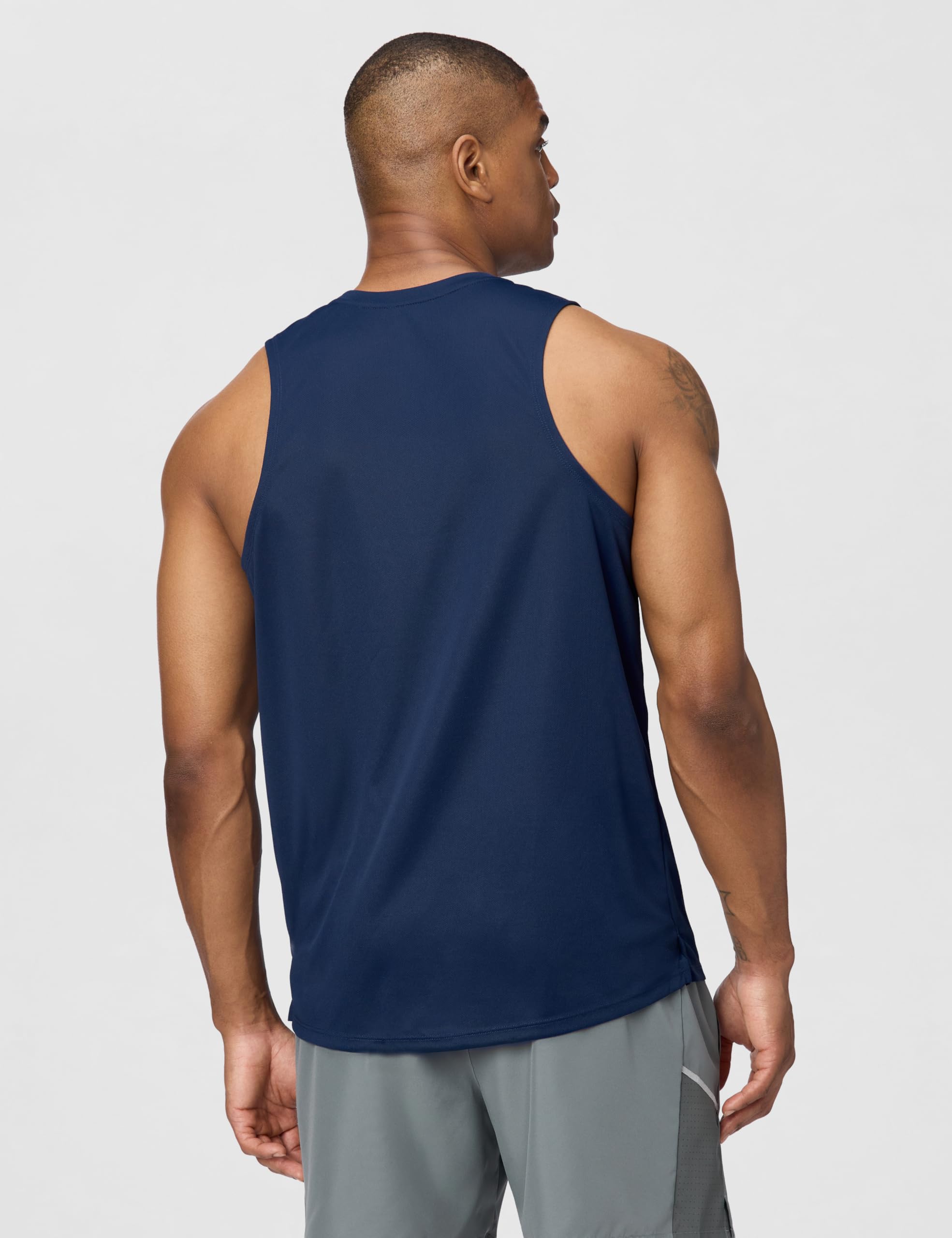 Nike Canotta da Uomo DF Miler Midnight Navy/Reflective Silv, XL