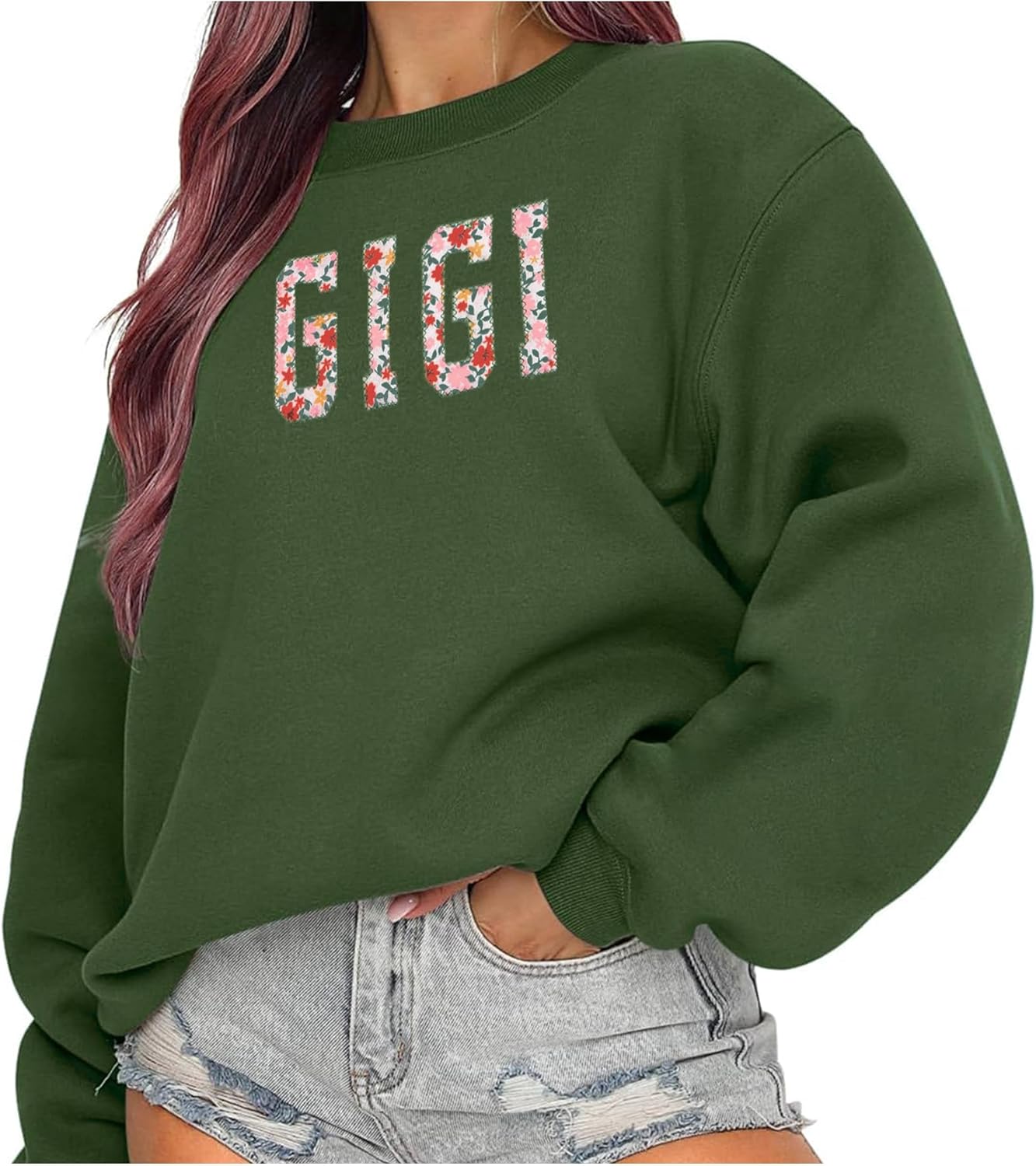 Personalized Embroidered Applique Grandma Sweatshirt Custom Nana Mimi Granny Mamaw Mama Women Gift Mothers Day 2024 - Image 7