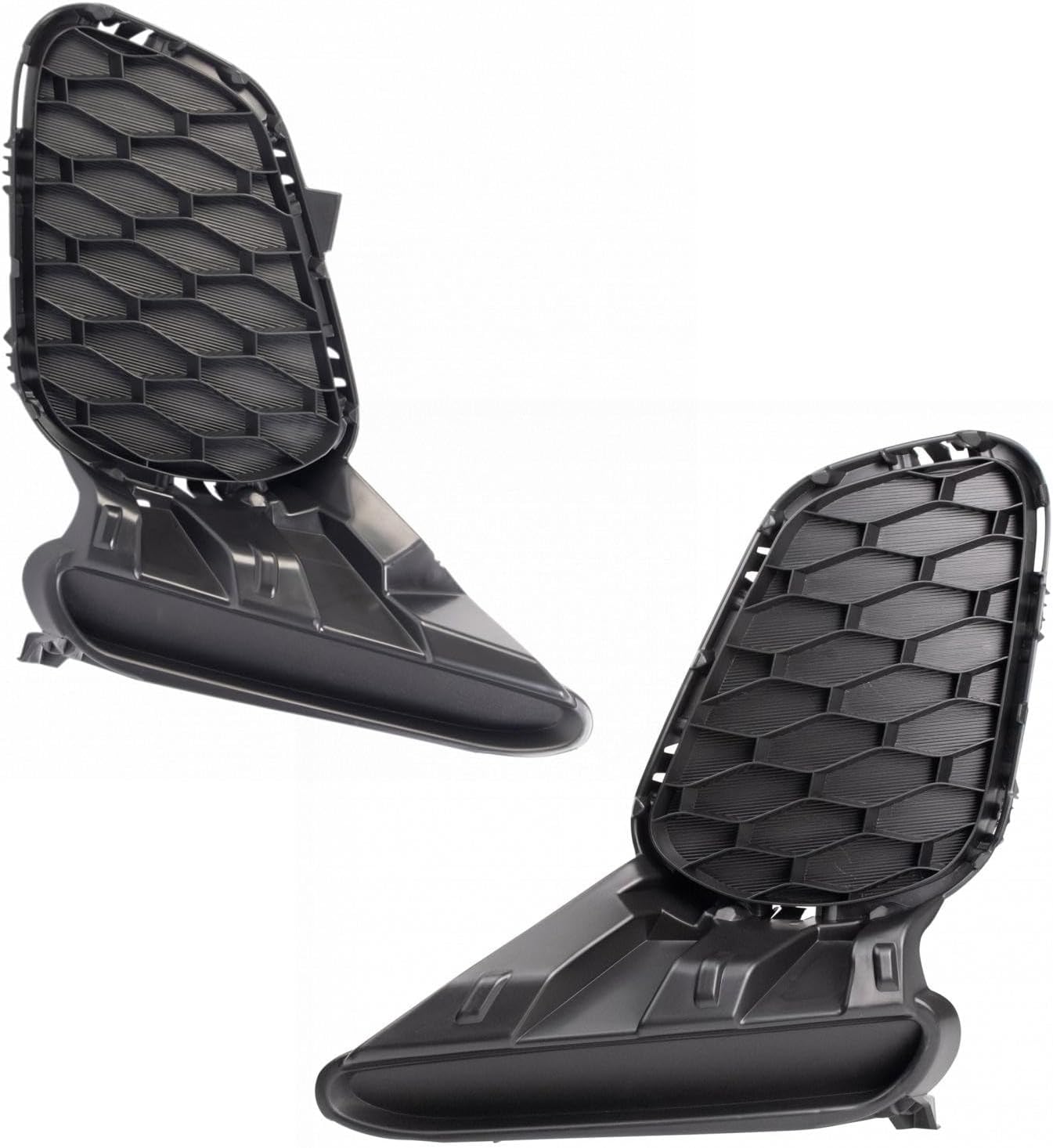 TRQ Front Driver & Passenger Side Fog Light Hole Cover Set,Fog Light Cover Set Compatible with 2012-2013 Mazda 3 MA1038115 MA1039115