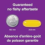 Webber Naturals Oméga 3-6-9 1200 mg huile de poisson, 180 gélules molles claires entériques sans goût de poisson, soutient la santé cardiovasculaire et la fonction cérébrale