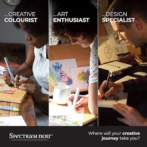 Miniatura 10 de Spectrum Noir Rotuladores de pintura acrílica mezclables a base de agua, secado rápido y opaco, perfectos para capas, punta fina de bala, brillante