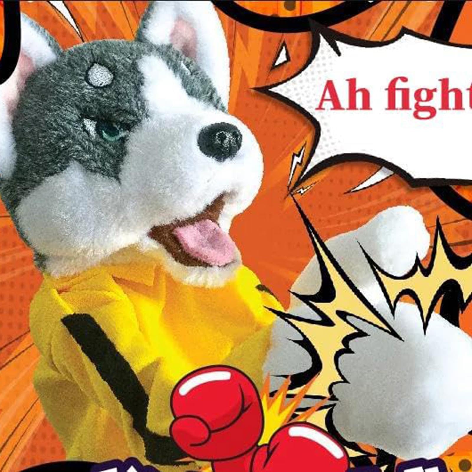 Giocattoli Animali Kung Fu, Guanti Husky, Guanti Husky Bambola Gioco Per Bambini Peluche, Burattino A Mano Per Bambini E Adulti, Gioco Interattivo Marionette A Mano Con Suoni E Azione Di Boxe