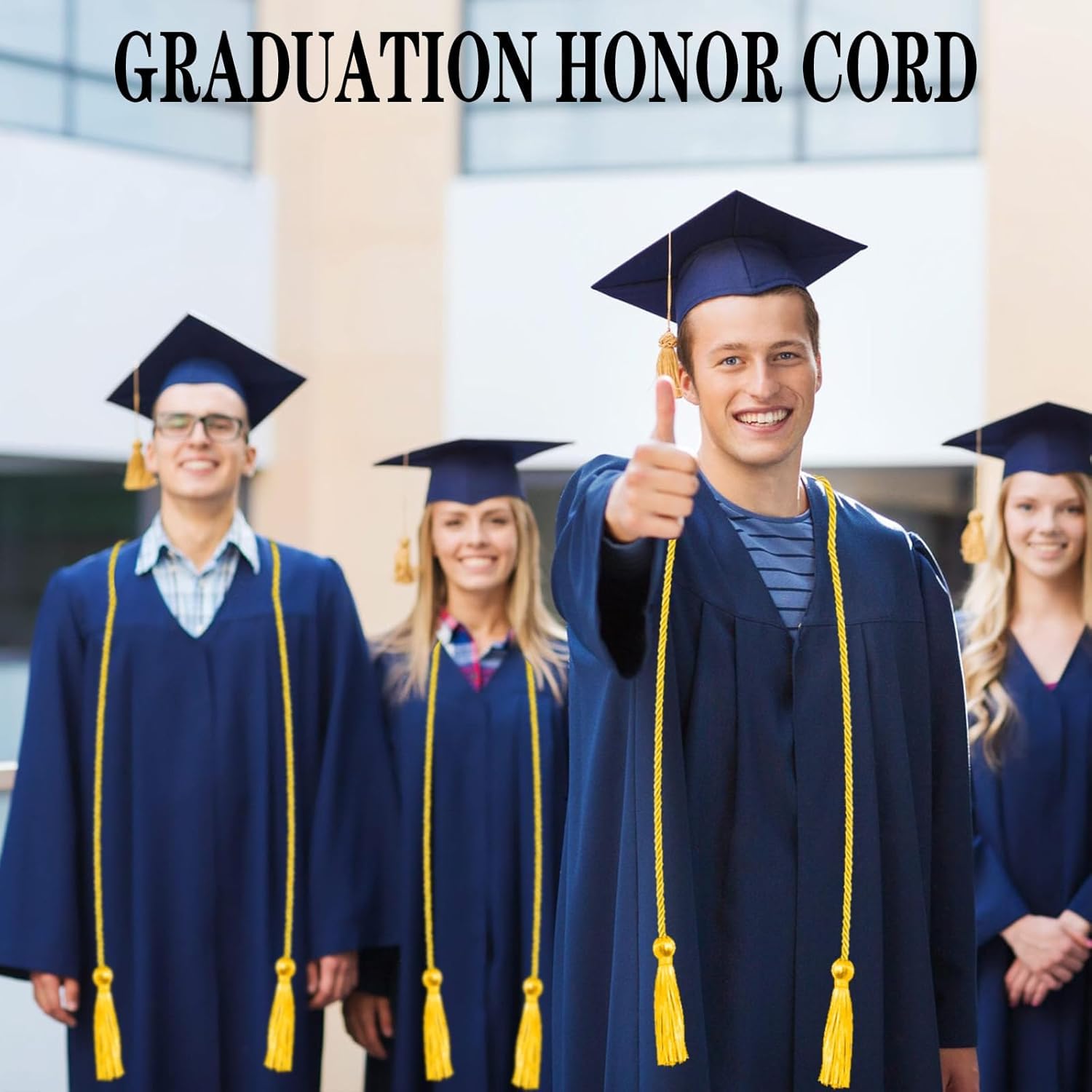 Graduation Honor Cords, Tassel Cords for Students Graduating, Graduation Tassel Cord (Gold)