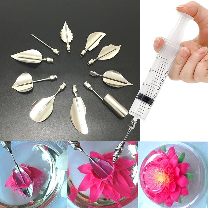 Molde para Gelatina 10 Piezas Acero Inoxidable Flores Hojas miniatura 5