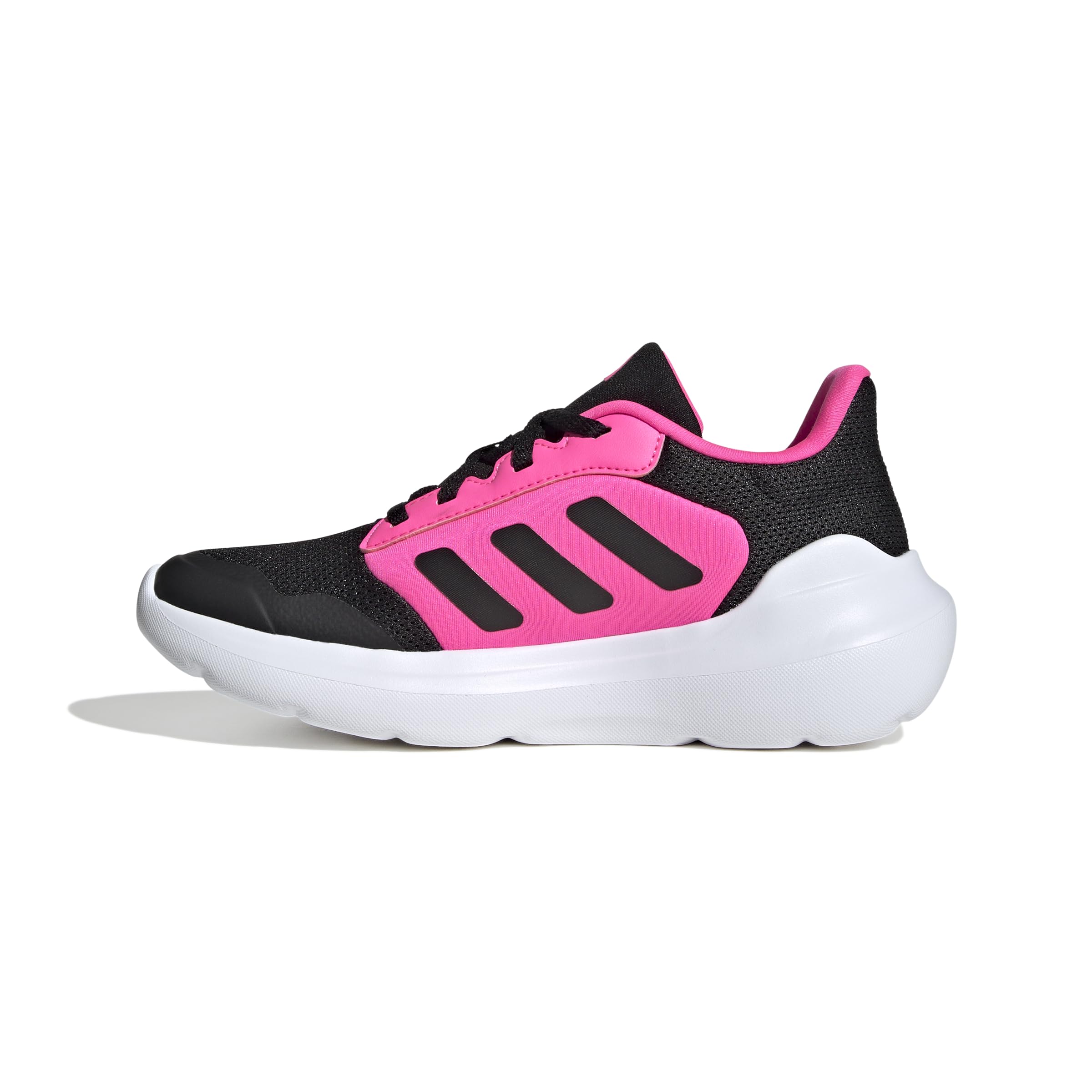 adidas Unisex Kids TENSAUR Run 3.0 Shoes Junior, Core Black/Core Black/Lucid Pink, 4.5 UK