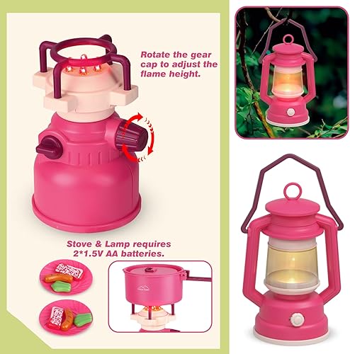 Miniatura 3 de Juego de campamento para niños con tienda de campaña Tienda de campaña desplegable, tiendas de campaña para niños, juguetes al aire libre, juego de