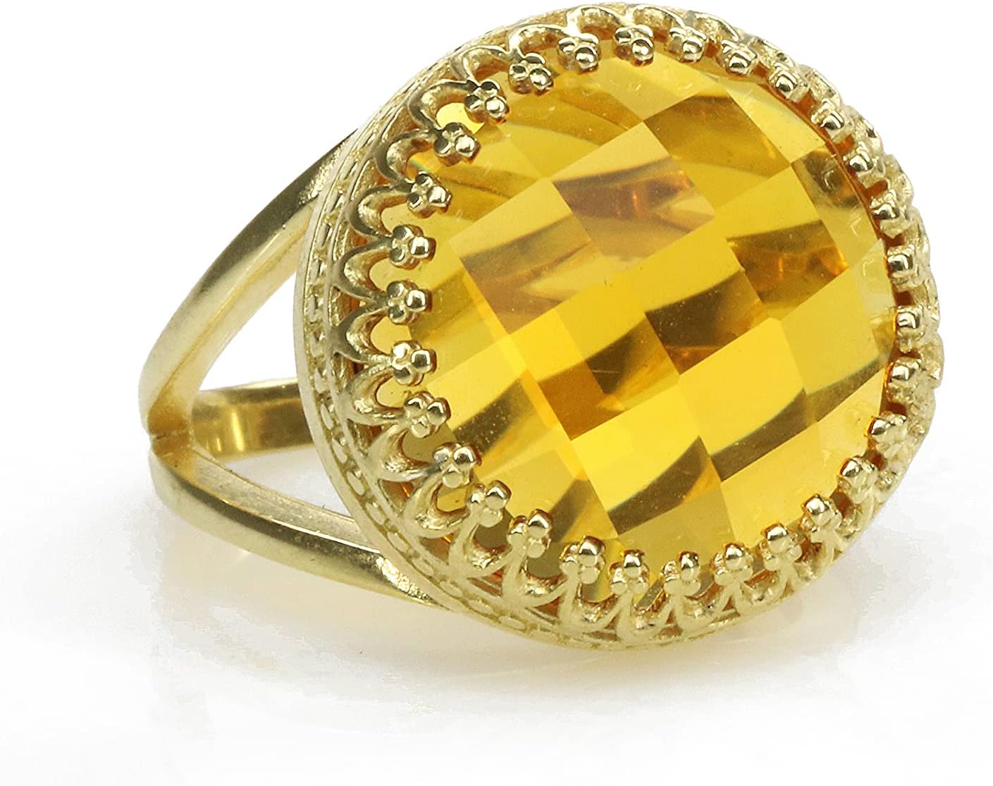 Beauteous November Birthstone Ring - Citrine Ring in 14k Gold-filled Band Sizes 3-12.5 - Handcrafted Citrine Jewelry for Women for Any Occasion - With Jewelry Box