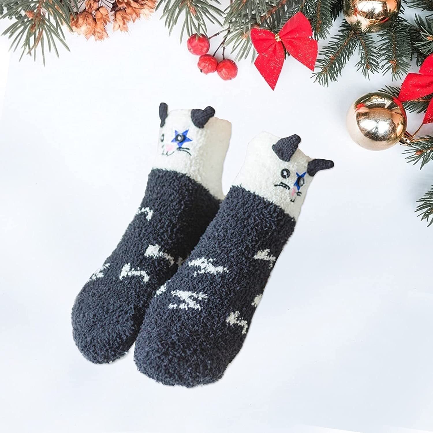 Wintersocken Bettsocken 5 Paar Warme, Weiche, Flauschige Socken, Niedliche, Bequeme Schlafsocken Aus Plüsch Für Zu Hause Warme Flauschige Socken