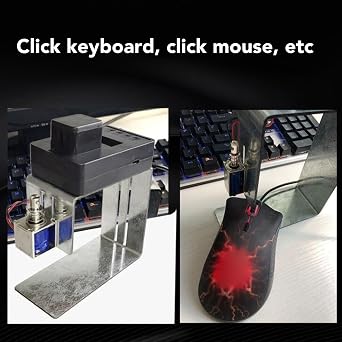 Auto Keyboard Clicker, Adjustable Height, Wide Range Time, Mouse Jiggler, Gaming Computer Accessory for Tablet, Desktop, Laptop