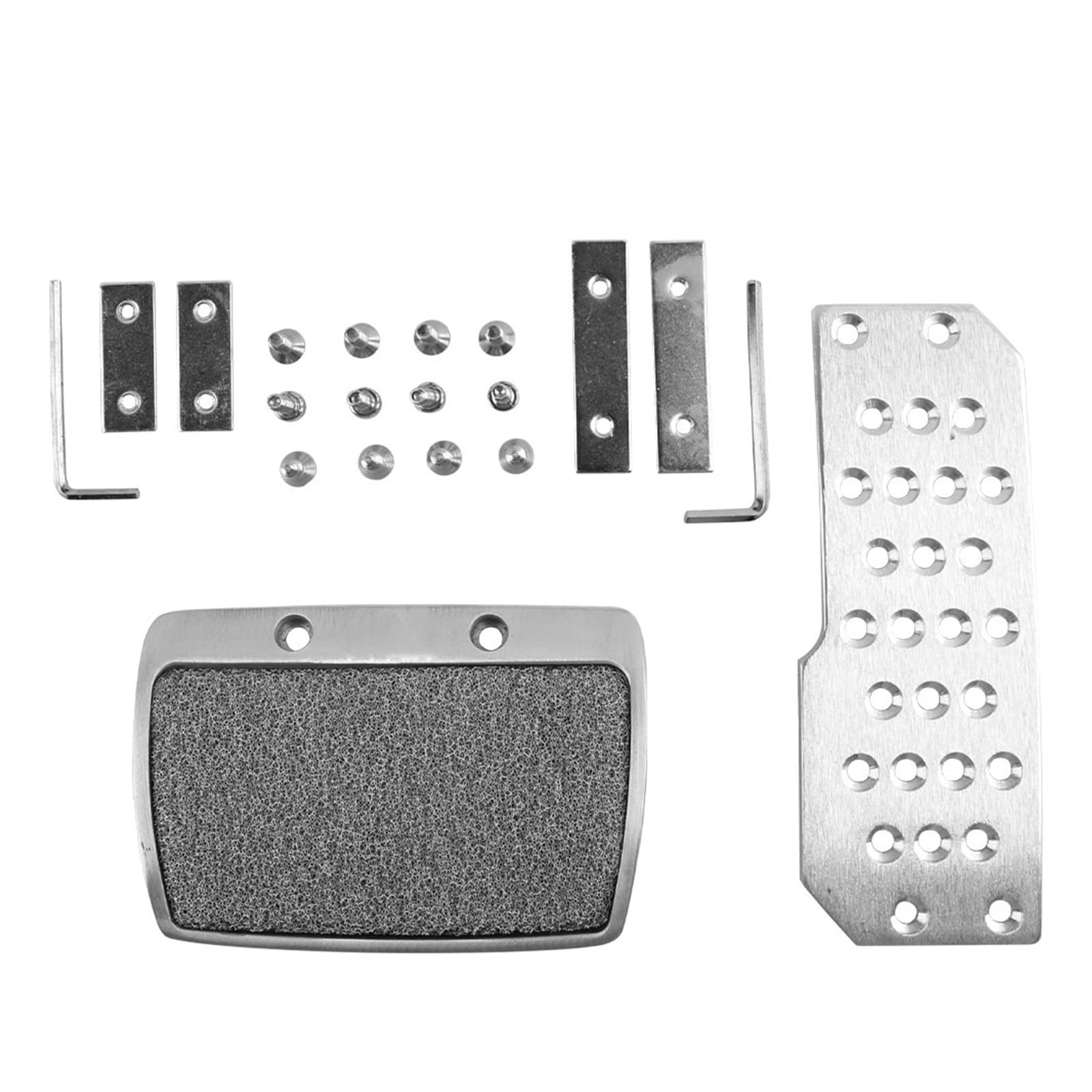 PEDALI FRENO FRIZIONE Universale MT AT Poggiapiedi per auto Acceleratore Pedana Acceleratore Freno Frizione Pedale Pedale freno per auto Pedale Per Auto (Misurare : AT Car)