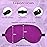 Sleep Mask, Silk Eye Mask for Sleeping with Adjustable Strap, Blindfold Eyeshade for Men & Women, Comfortable & Soft Eye Cover Eyeshade for Night Sleep (Purple)