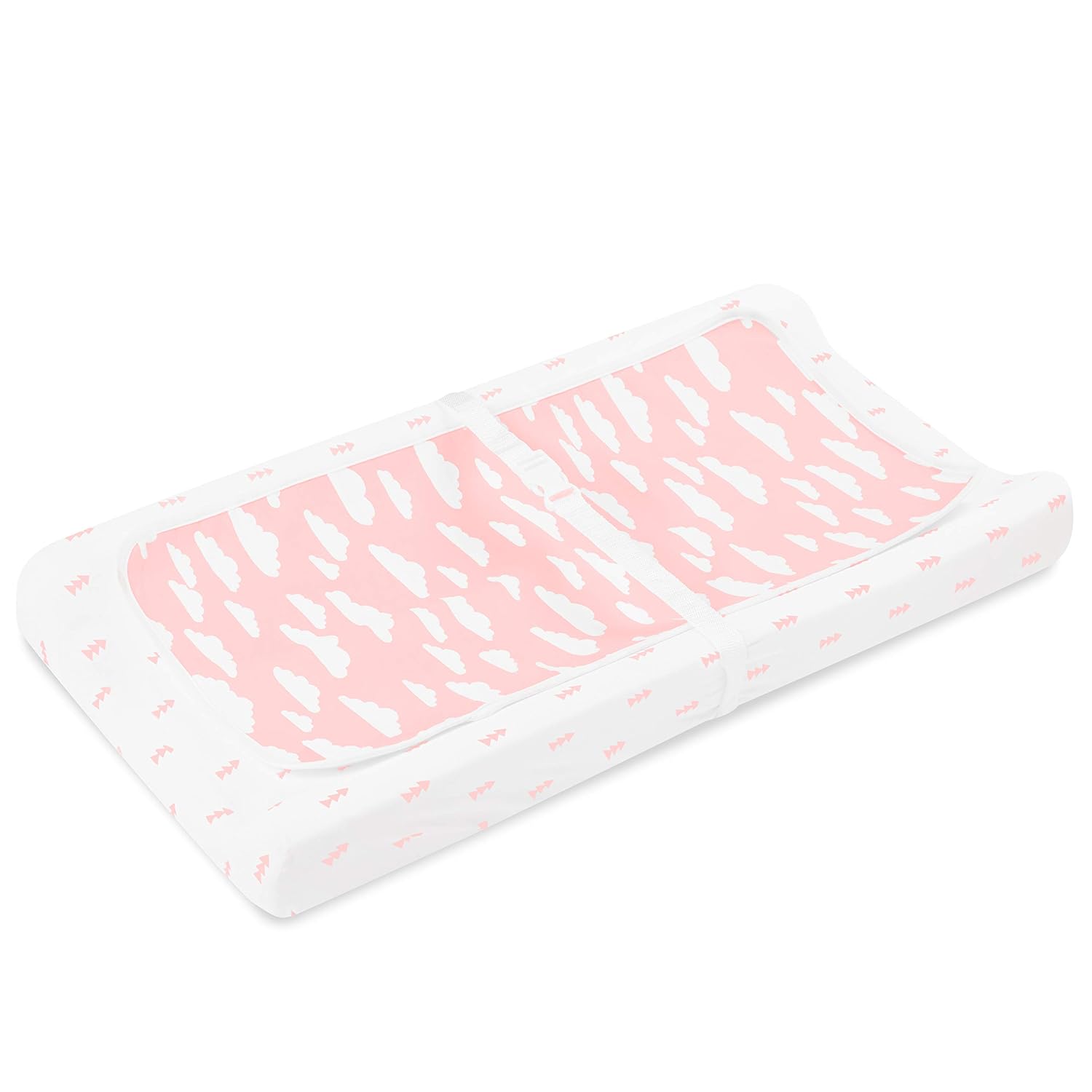 Changing Pad Cover – Premium Baby Changing Pad Covers 4 Pack – Girl Changing Pad Cover – Pure Cotton Machine Washable Pink and White Changing Table Cover – Diaper Changing Pad Cover Sheets : Baby
