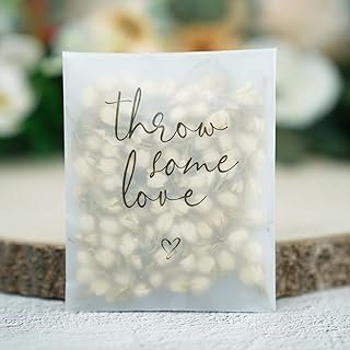 Rainbow Pana Glassine Confetti Bags| Wedding Petal Toss Packets - 50 Pac...