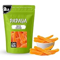 Vista 1 de Oh! Nuts Pelanzas de papaya secas Bolsa a granel de 2 libras para rebanadas de papaya deshidratadas para aperitivos y hornear, revestimiento