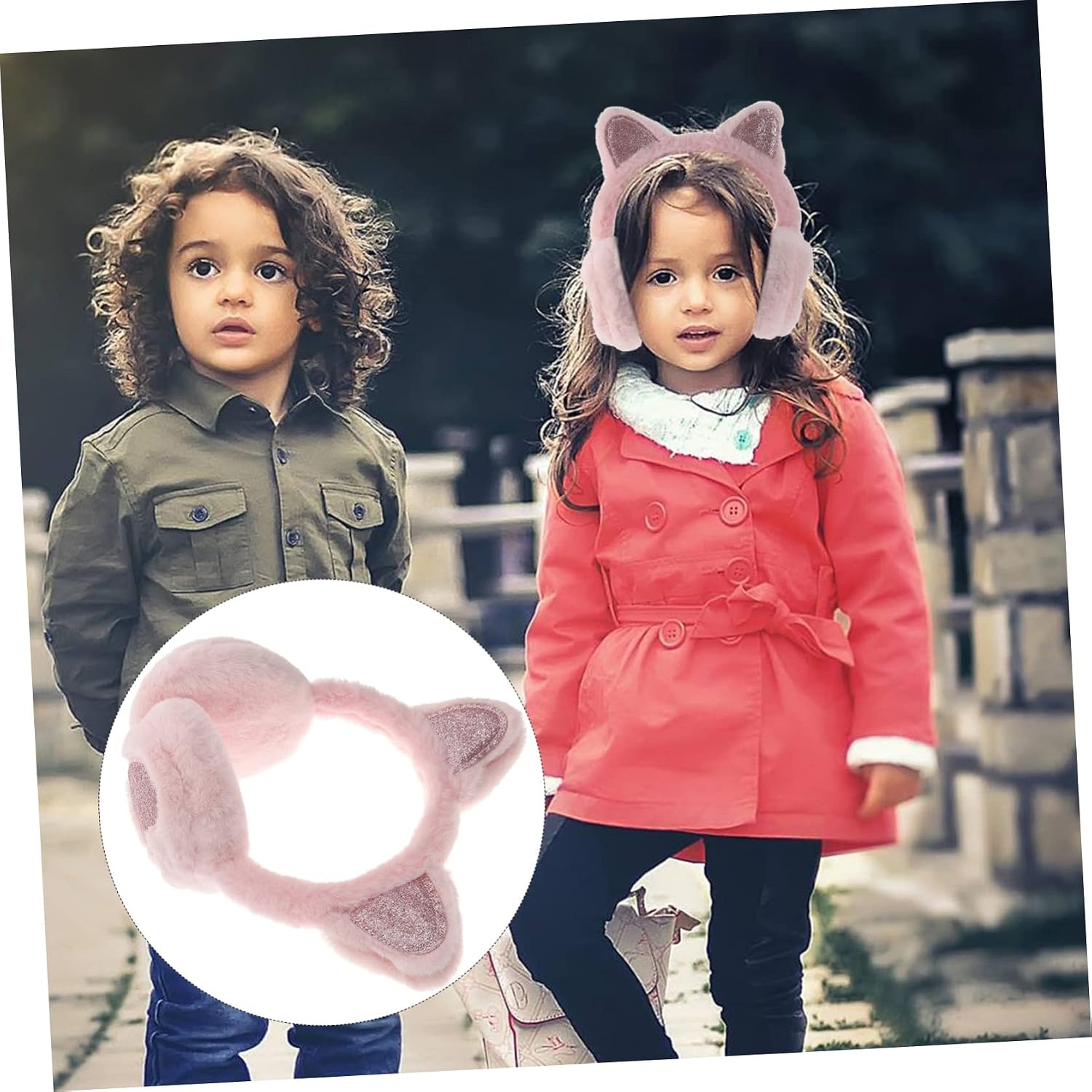 Fleece Ear Warmers for Women Fur Ear Muffs for Winter Headband for Girls