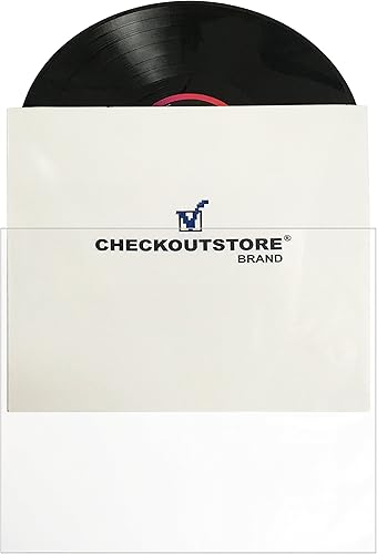 Miniatura 2 de CheckOutStore (100) Fundas CPP de plástico transparente para discos de vinilo LP de 12 pulgadas, 33 RPM (funda exterior) (transparente)