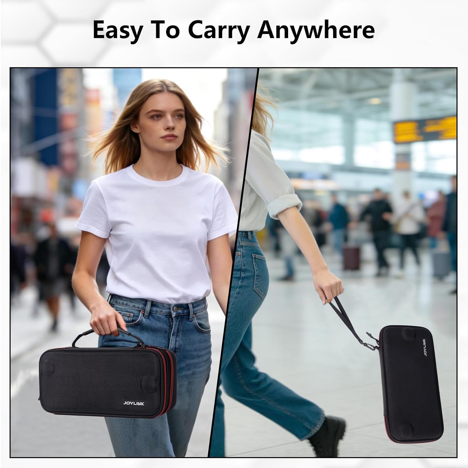 JOYLINK 2 in 1 Modular Carrying Case for Nintendo Switch 2, Detachable Ultra Slim Carrying Case Travel + Dock/Pro Controller Storage Cases, All in One Hard Carrying Case with 14 Game Cards Slots