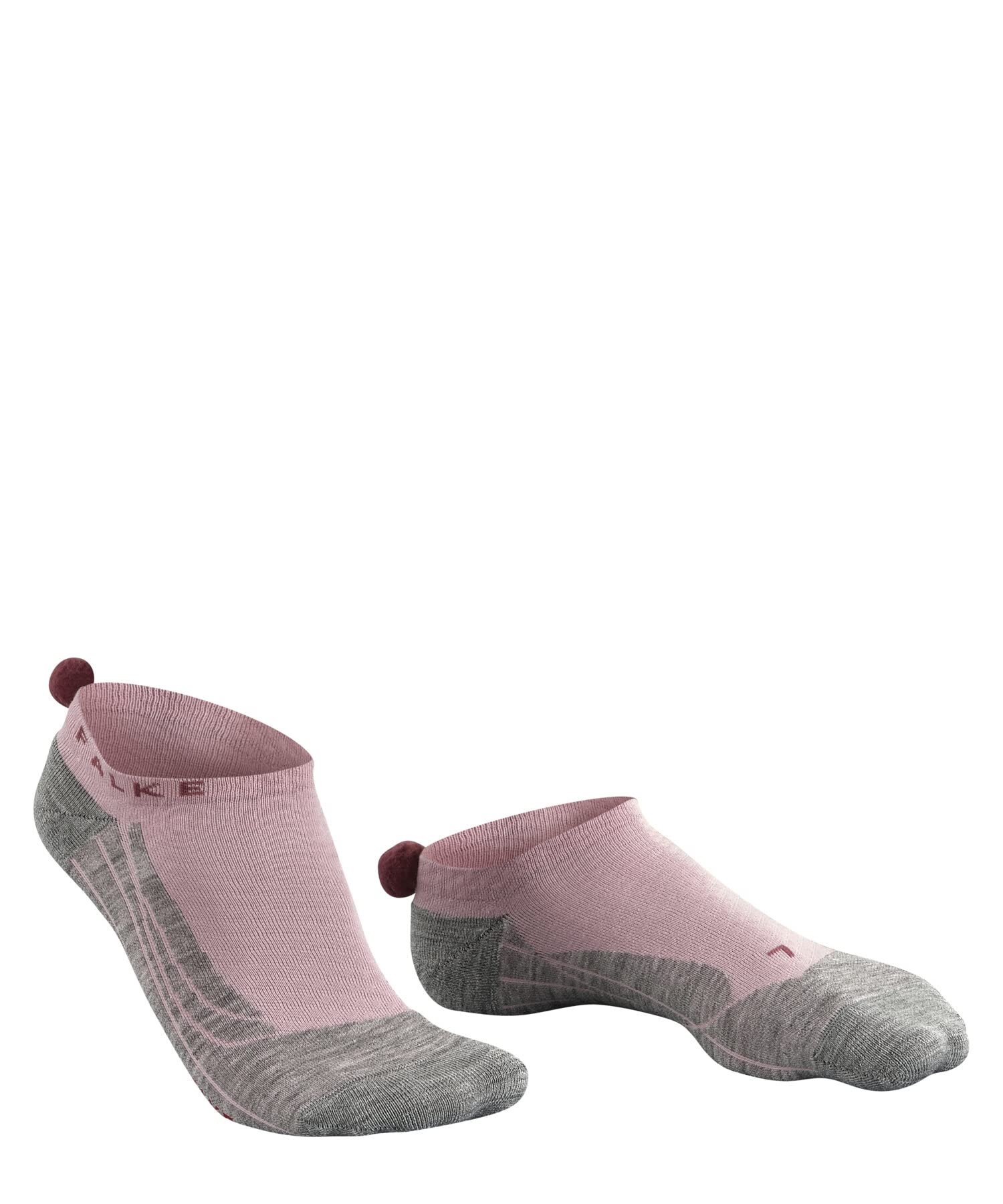 FALKE GO2 Pompom W In coton anti-ampoule 1 paire, Chaussettes de golf Femme, Rose Thulit 8663, 35-36
