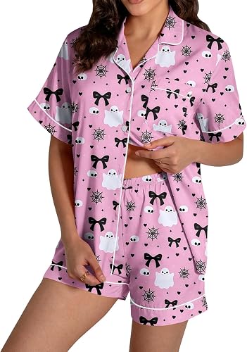 ASUIU Halloween Pajamas Matching Pjs Fall Funny Long Sleeve 