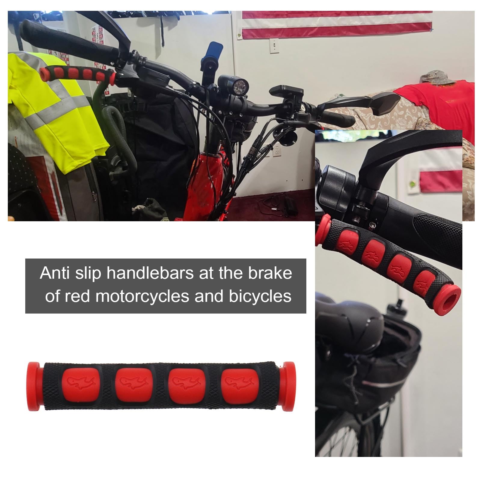 2 fundas protectoras de goma para mango de freno de bicicleta, para motocicleta, vehículos todoterreno, bicicletas de montaña