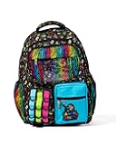 Backpacks Featuring Adley Logos Great Backpack For School or Just Carrying Around Your Important Kid Things (Black Neon Rainbow)