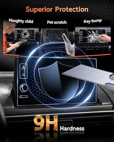 Miniatura 4 de CDEFG Protector de pantalla para Honda Pilot 2023, 23 Pilot EX-L, TrailSport, Touring y Elite de 9 pulgadas, pantalla táctil de 9 pulgadas, cubierta