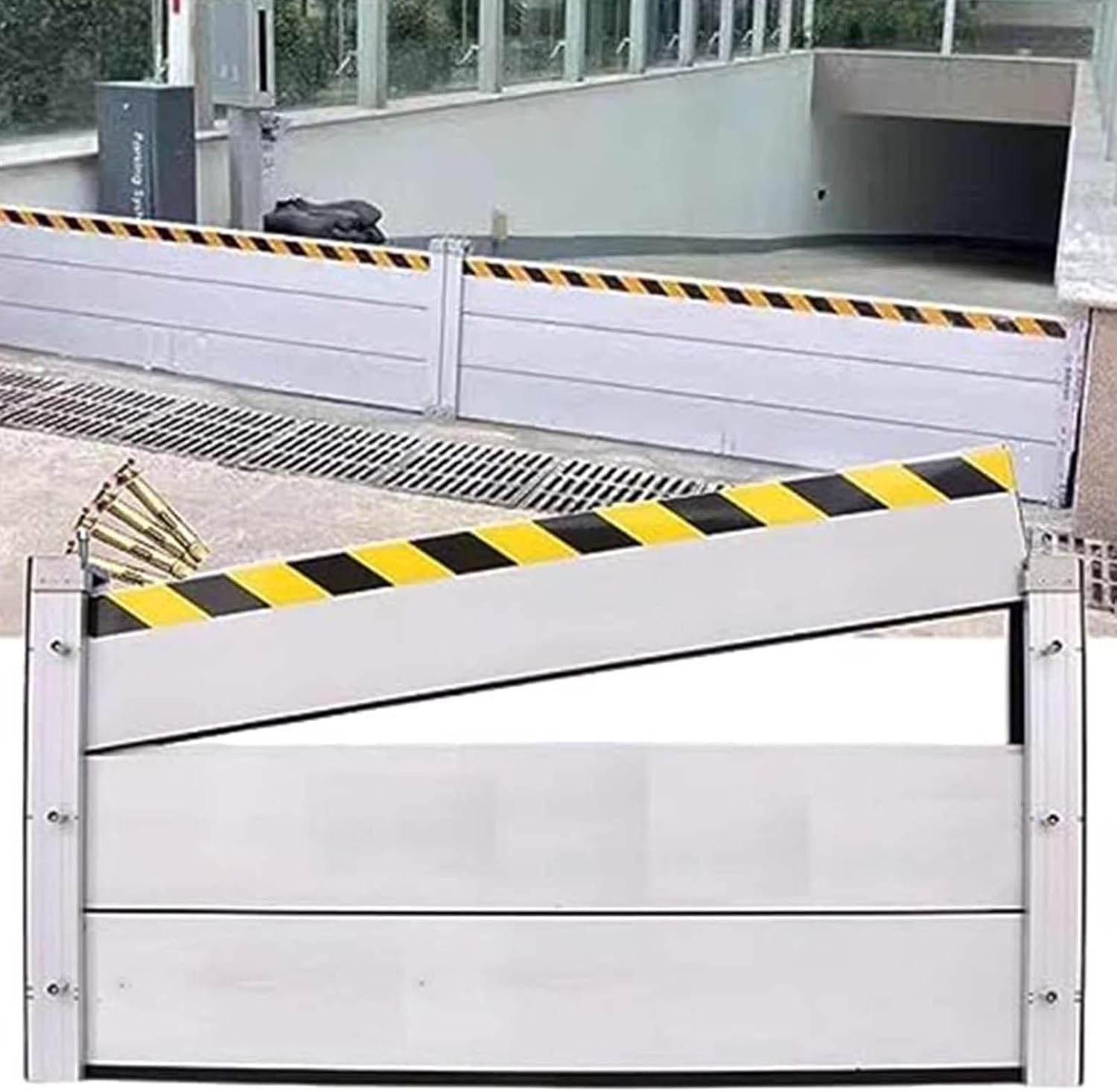 Flood Equipment,Safety Rescue Anti Water Aluminum Protection Flood Control Barriers//Flap/Baffle/Gate,Aluminum Anti-Flood Wall,for Garage/Basement/Front Door/Driveway,100 * 60cm
