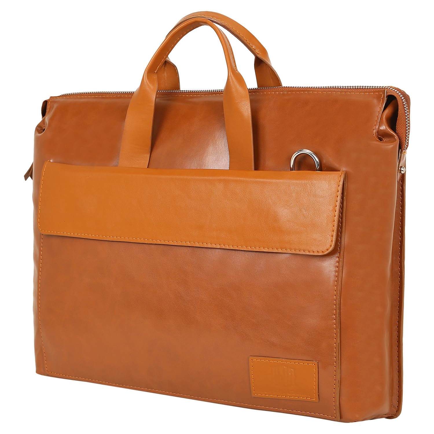 LNL LEATHER NO LEATHER Vegan Leather Laptop Messenger Bag for Office & Travel, Padded Compartment & Storage Pockets, Unisex, Lightweight, Water Resistant (Tan_12x3x16 in) (B0D32WBSBL) Amazon Price History, Amazon Price Tracker