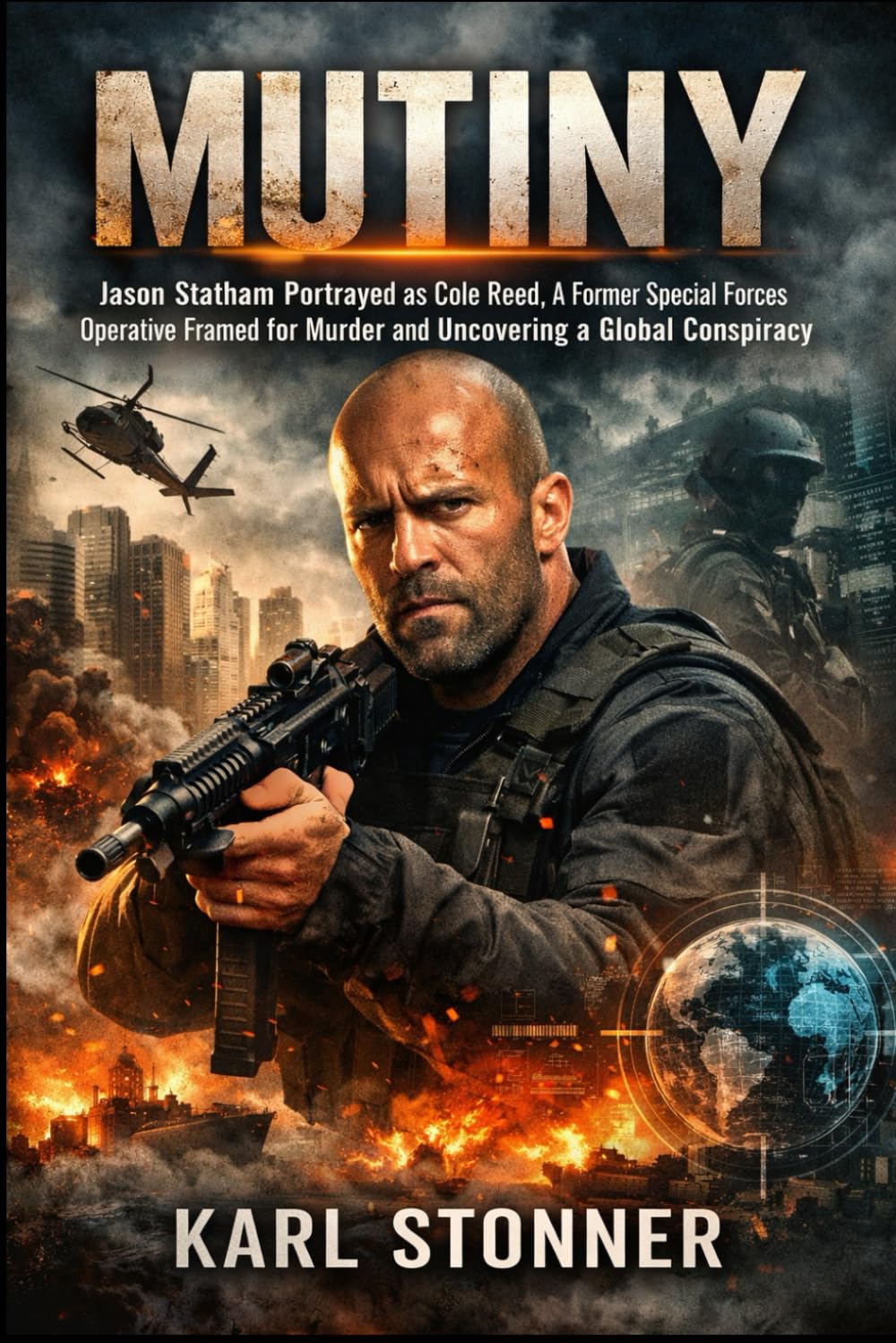MUTINY: Jason Statham Portrayed as Cole Reed, A Former Special Forces Operative Framed for Murder and Uncovering a Global Conspiracy