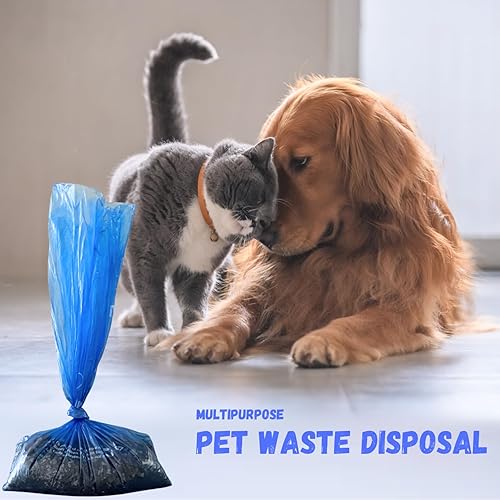 Miniatura 7 de Bolsa de pañales desechable con aroma a lavanda, 8 rollos (104 sacos de pañales), bolsas de basura para excrementos de perro, bolsas de arena para