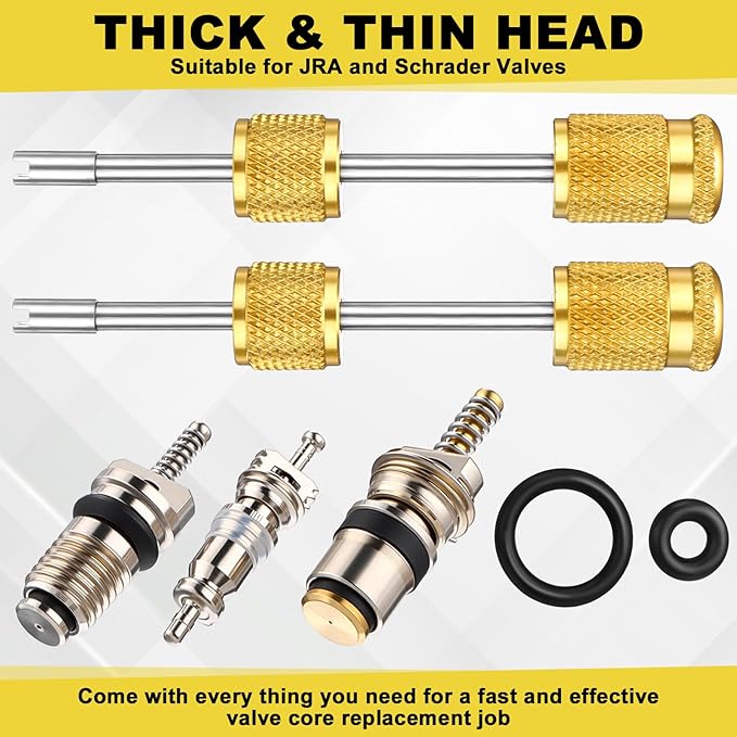 Juego de Herramientas para Válvulas de Núcleo R134a R1234yf R22 con Llaves miniatura 5