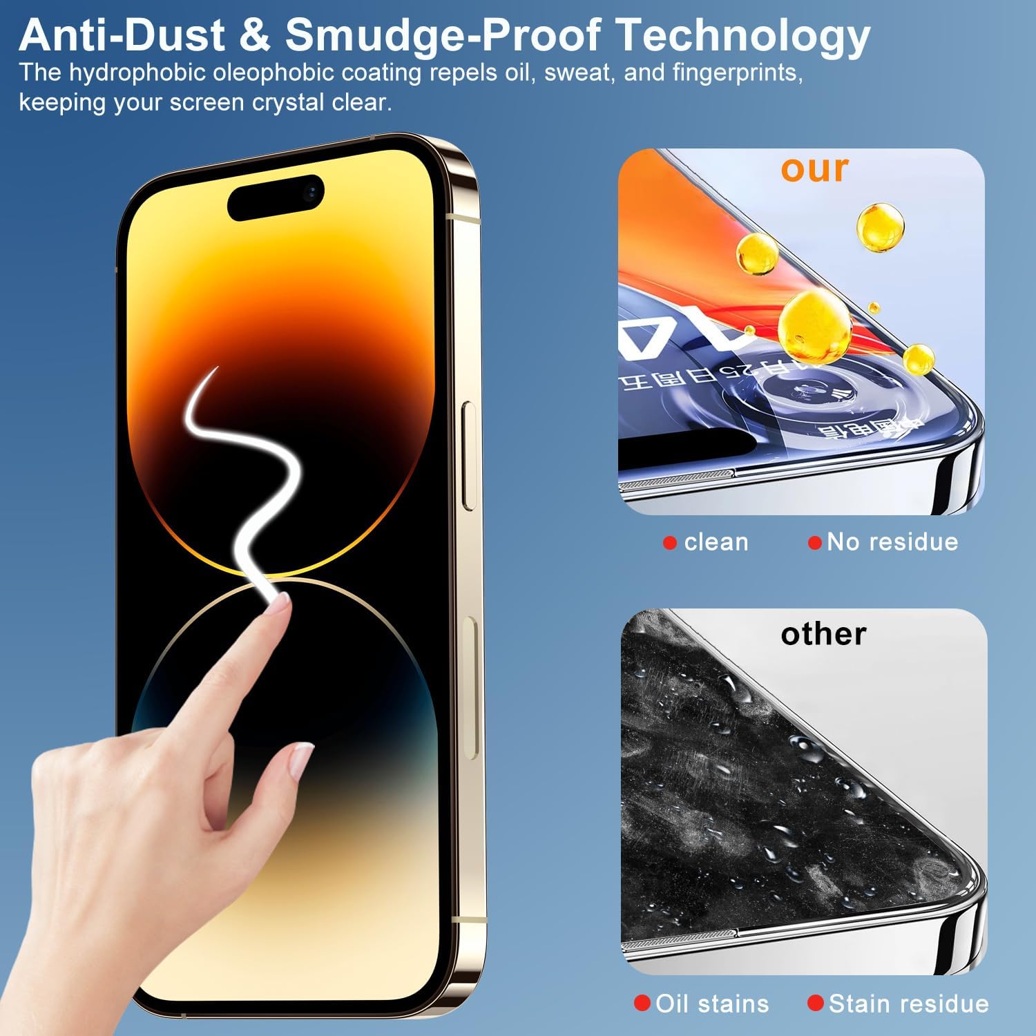 IPhone 16 Pro Max Screen Protector, 6.9-inch Tempered Glass | 9H Hardness, 2-Pack with Installation Kit，automatically removing dust and air bubbles thumbnail