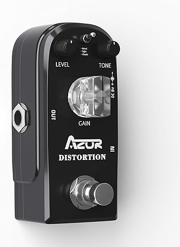 Vista 43 de AZOR Pedal ecualizador de ecualizador de 5 bandas para bajo eléctrico, aleación de aluminio True Bypass Eq bajo