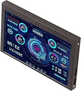 KIMISS Monitor de dados de CPU para PC 5 polegadas IPS USB C Tipo C para AIDA64 PC Display de temperatura Sn PC CPU GPU RAM Monitor de dados
