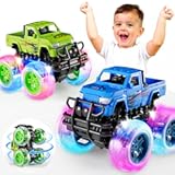 Monster Trucks Toys for Toddlers Boys&colon; Light-up Wheels for Kids Age 2-4 Years Old&comma;Toy Car for Kid Ages 3-5&comma;Boy Cars to 3-6&comma;Toy Truck for Toddler 1-3&comma;Jam Birthday Gift for Children 1-3
