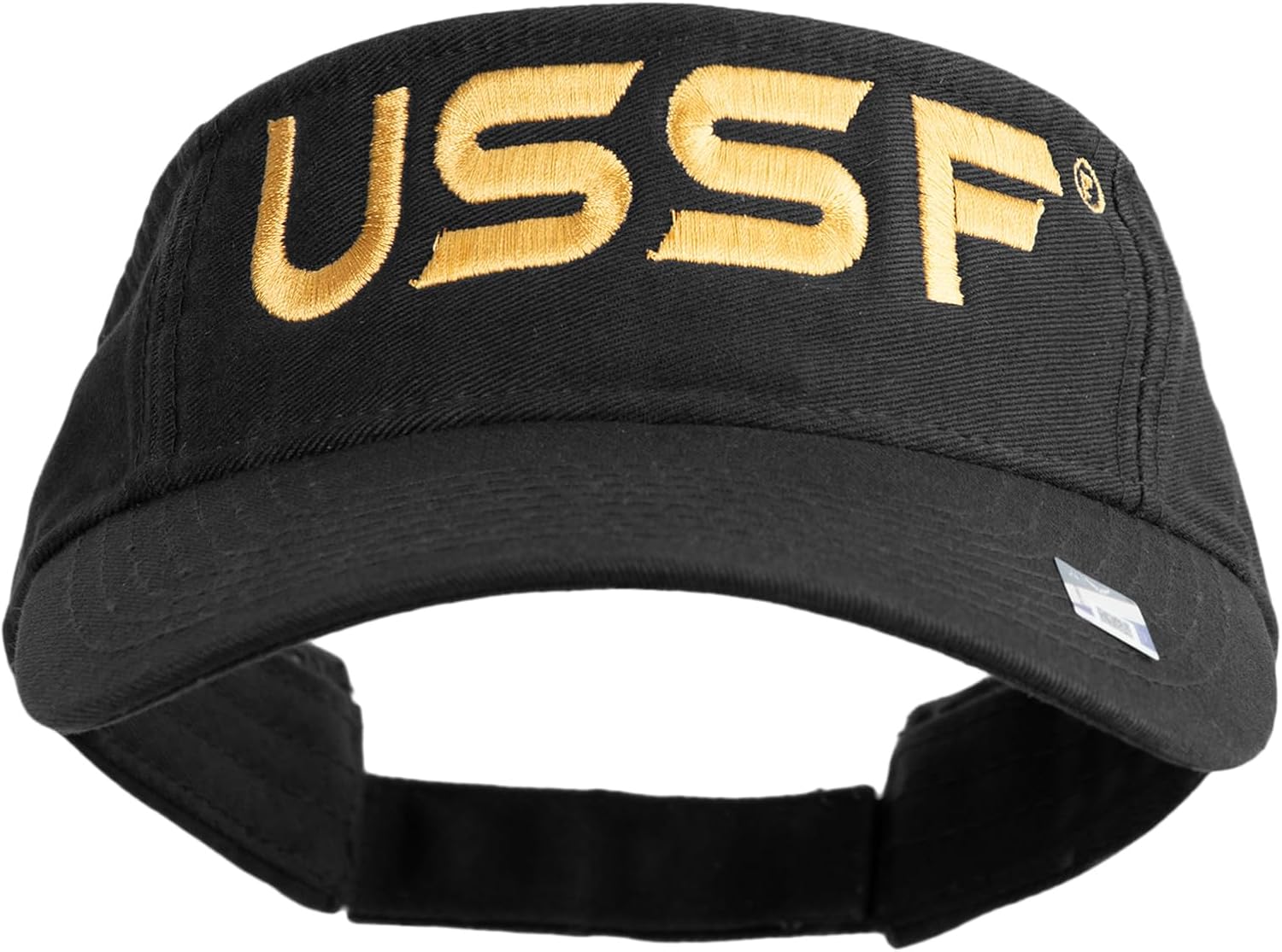 USSF Gold Letter Design Embroidered Pro Style Cotton Twill Washed Visor