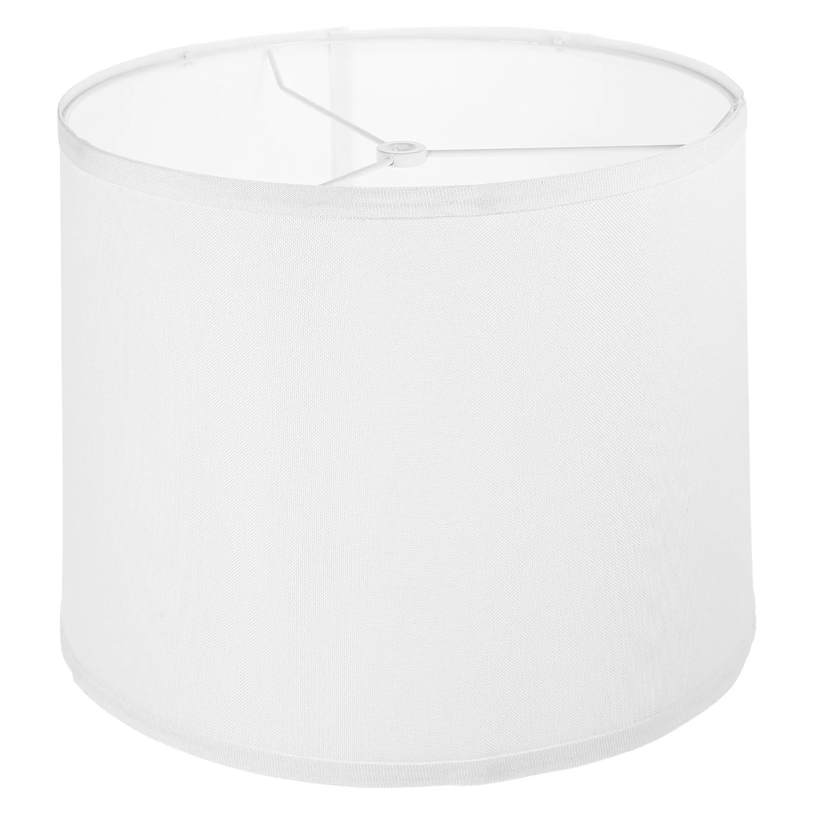 Rgoemhj White Round Linen Lamp Shade Table Shades For Lamp