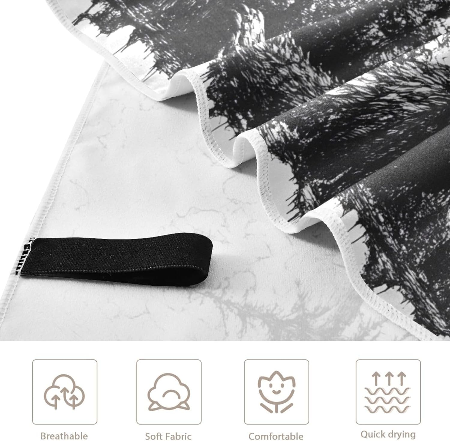 AIXIWAWA Beach Towel Oversized-Sasquatch Forest Unisex, Sand Free Quick Dry Pool Towels Beach Blanket for Swimming Pool Gym 31×71 inches